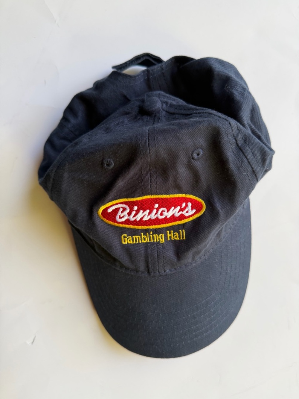 Never Worn- Binion’s Gambling Hall Embroidered Baseball Cap - Navy